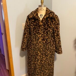 Abercrombie & Fitch Animal Print Teddy Jacket
